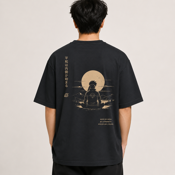 Tokiyo Lifestyle Oversized T-Shirt - TOTM004 - Black - Image 2