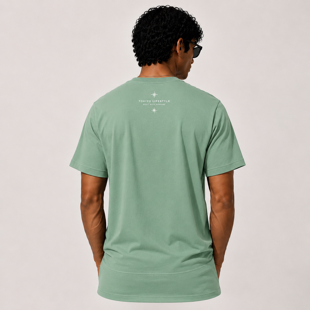 Tokiyo Lifestyle Regular T-Shirt - TRTM010 - Pista - Image 2