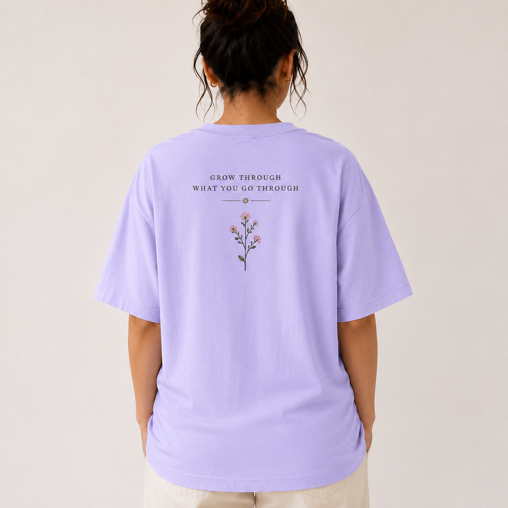Tokiyo Lifestyle Women Oversized T-Shirt - TOVWO008 - Lavender - Image 2