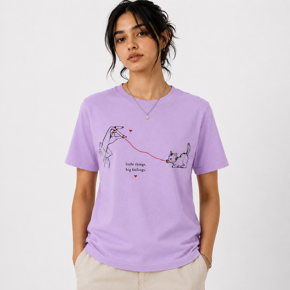 Tokiyo Lifestyle Women Regular T-Shirt - TRTWO005 - Lvender - Image 1
