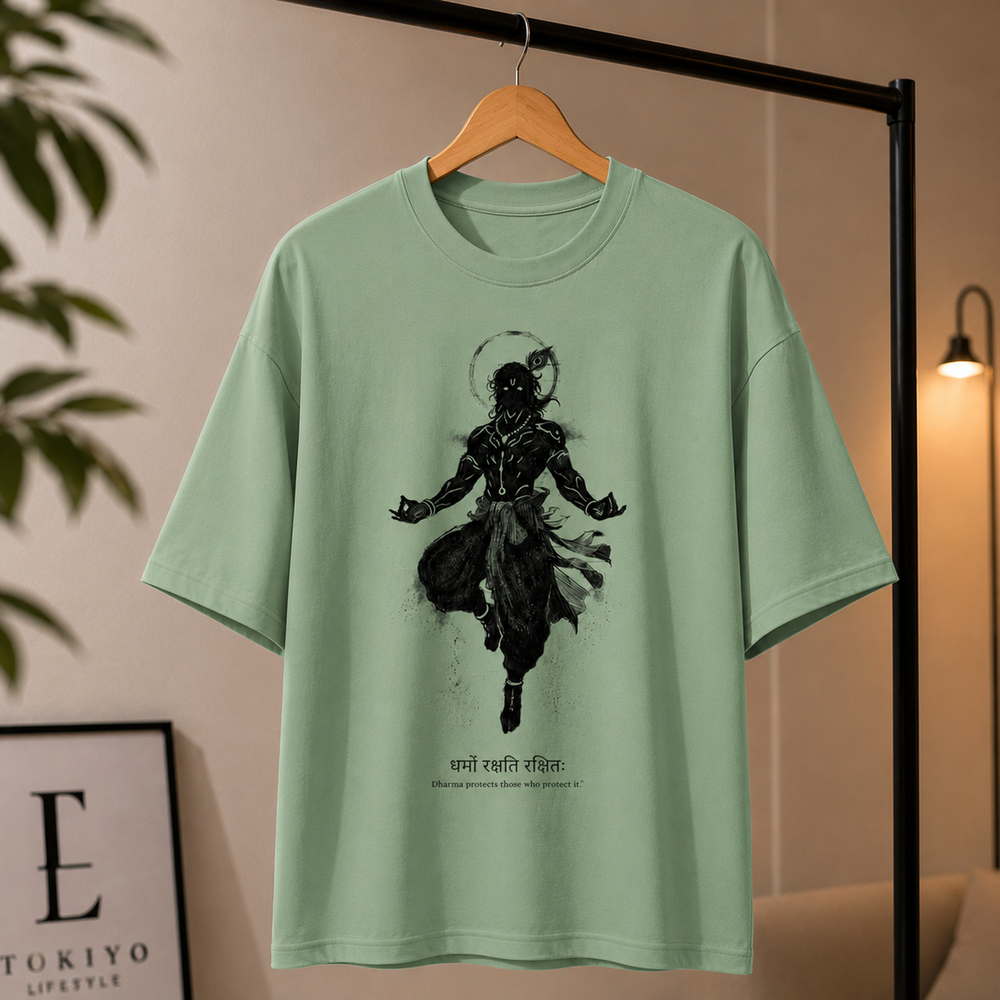 Tokiyo Lifestyle Oversized T-Shirt - TOTM018 - Pista