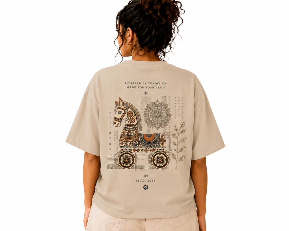 Tokiyo Lifestyle Women Oversized T-Shirt - TOVWO023 - Beige
