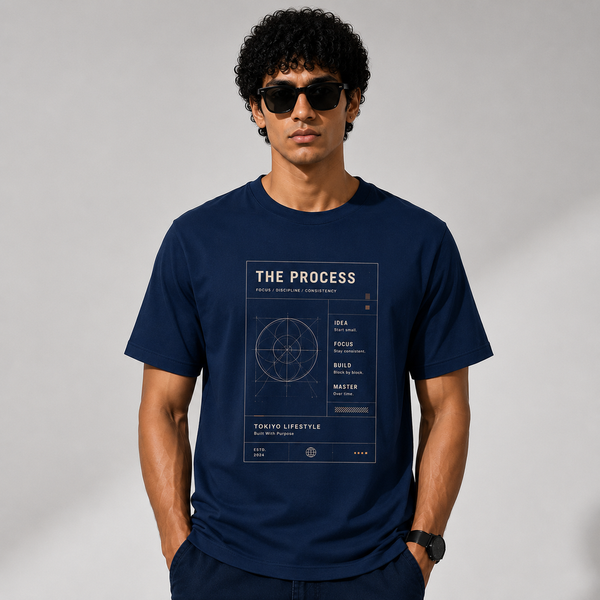 Tokiyo Lifestyle Regular T-Shirt - TRTM001 - Airforce - Image 1