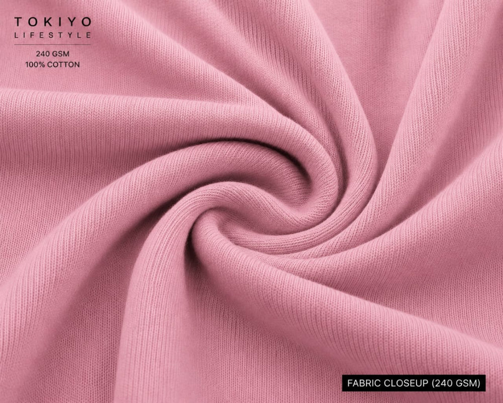 Tokiyo Lifestyle Oversized T-Shirt - TOTM038 - Onion Pink