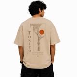Tokiyo Lifestyle Oversized T-Shirt - TOTM021 - Beige