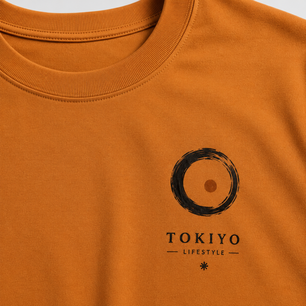 Tokiyo Lifestyle Oversized T-Shirt - TOTM009 - Mustard - Image 3