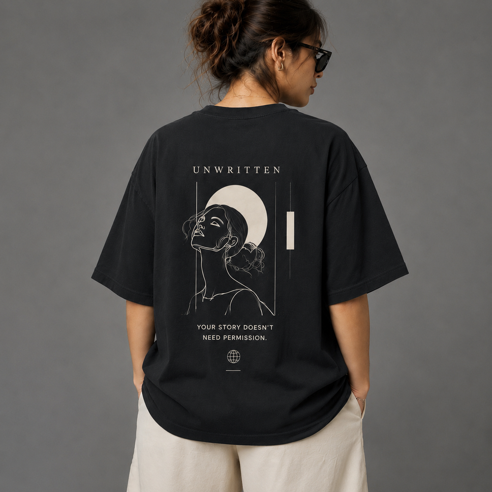 Tokiyo Lifestyle Women Oversized T-Shirt - TOVWO015 - Black - Image 2
