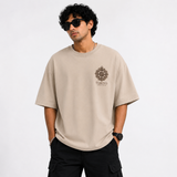 Tokiyo Lifestyle Oversized T-Shirt - TOTM036 - Beige