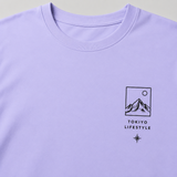 Tokiyo Lifestyle Regular T-Shirt - TRTM002 - Lavender - Image 3