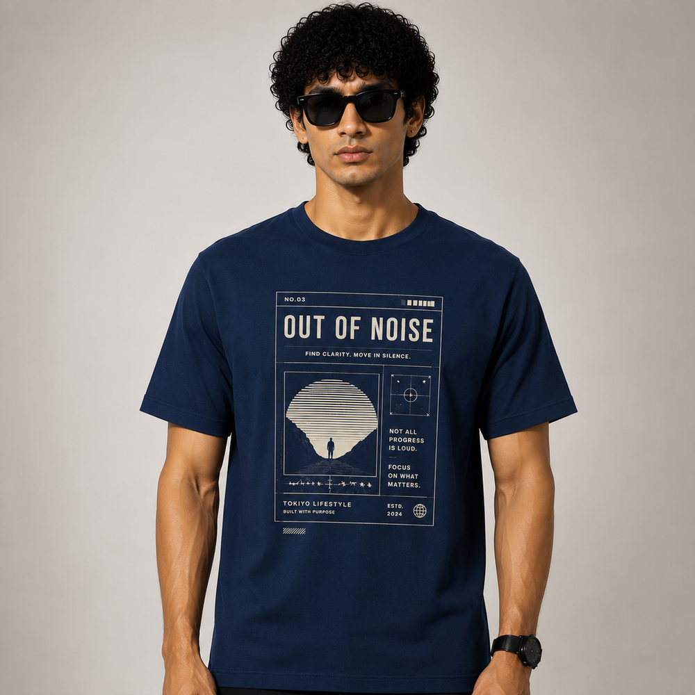 Tokiyo Lifestyle Regular T-Shirt - TRTM009 - Airforce - Image 1