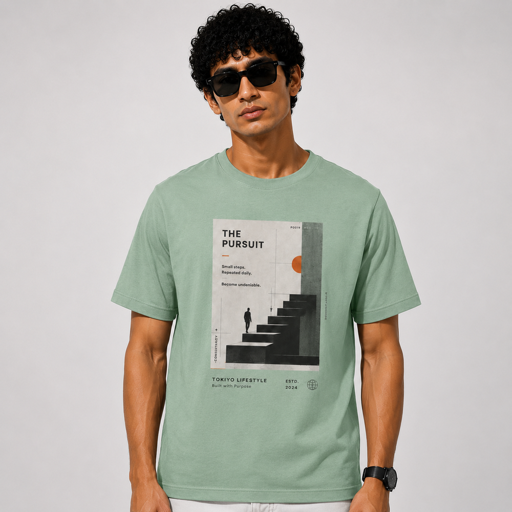 Tokiyo Lifestyle Regular T-Shirt - TRTM010 - Pista - Image 1