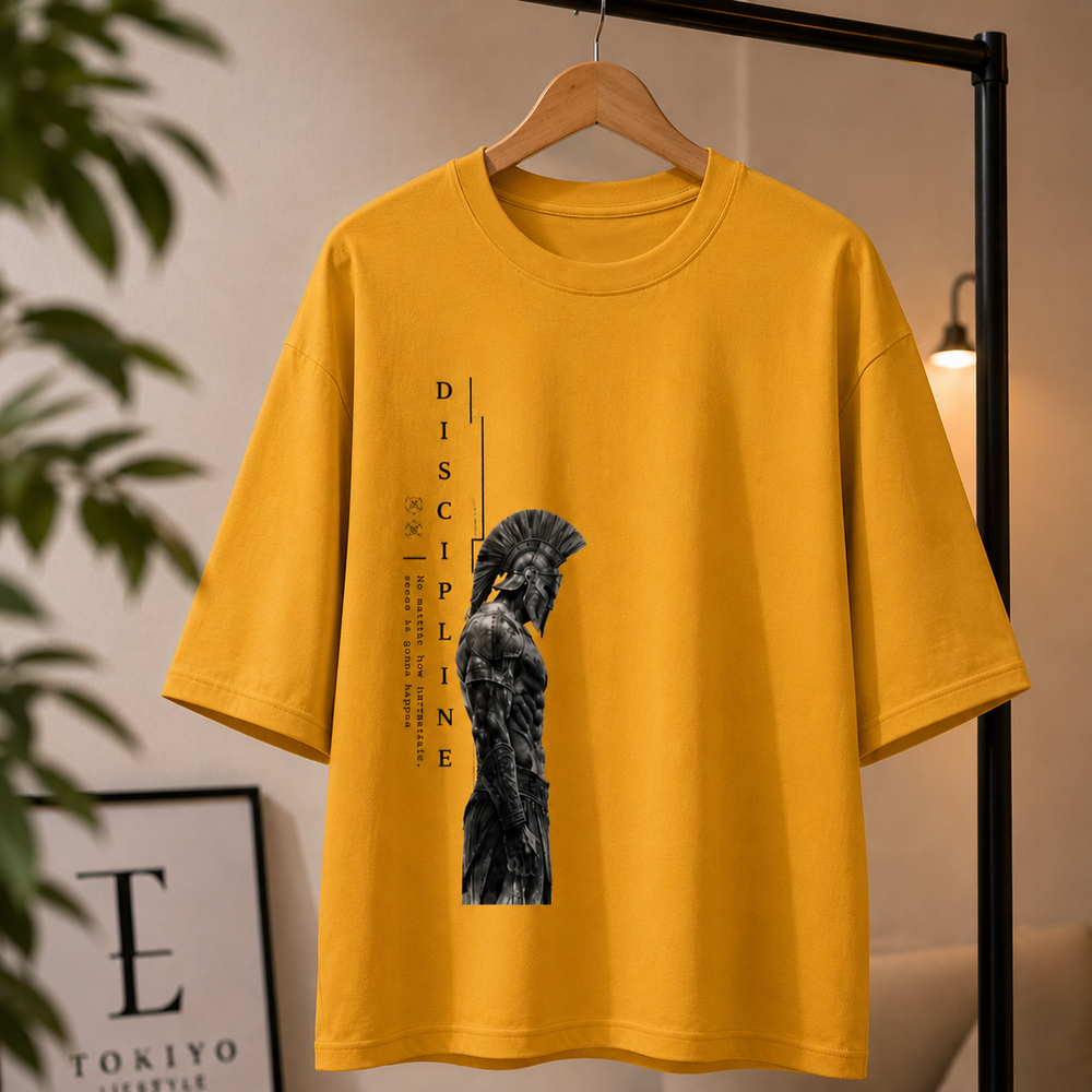 Tokiyo Lifestyle Oversized T-Shirt - TOTM016 - Mustard