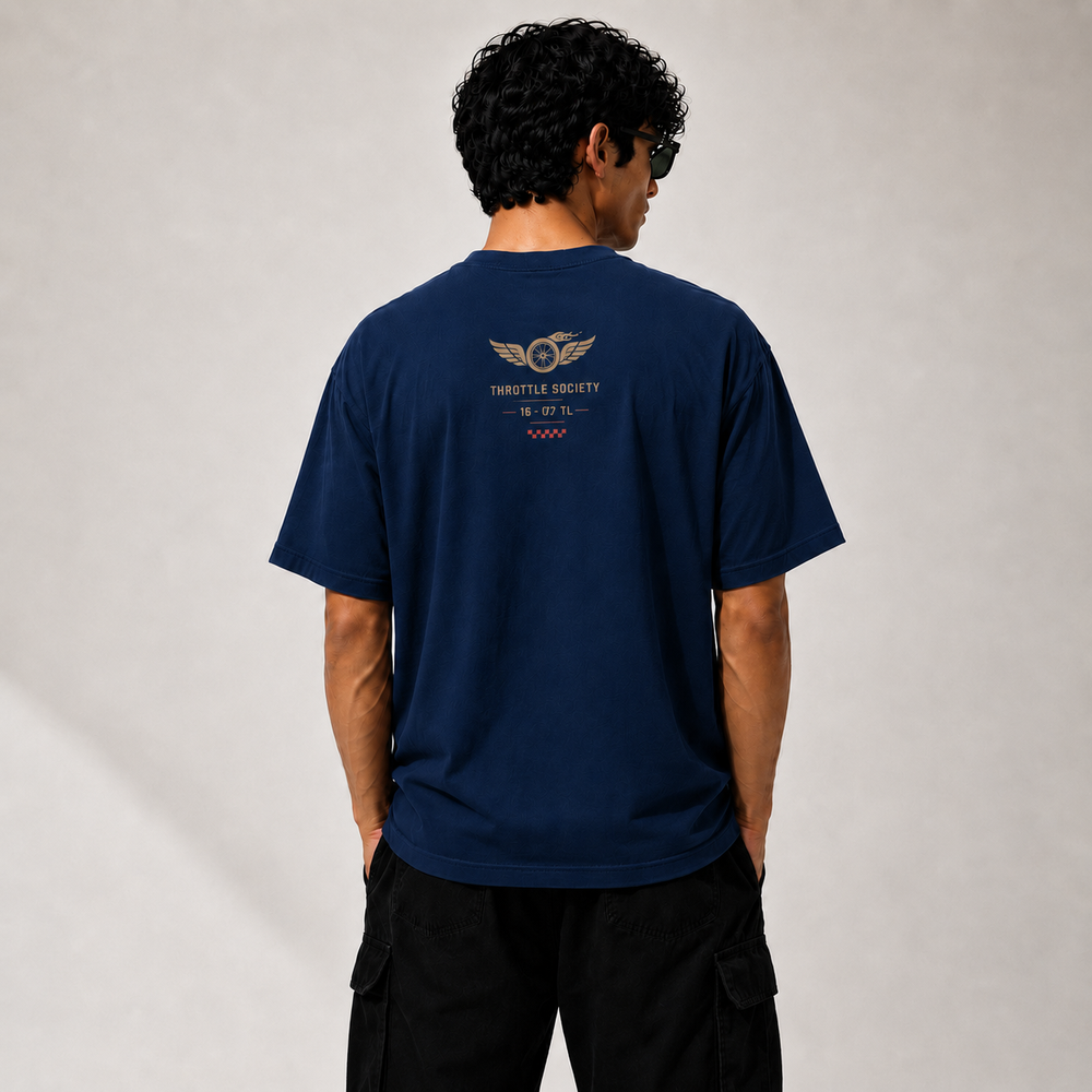 Tokiyo Lifestyle Oversized T-Shirt - TOTM039 - Airforce
