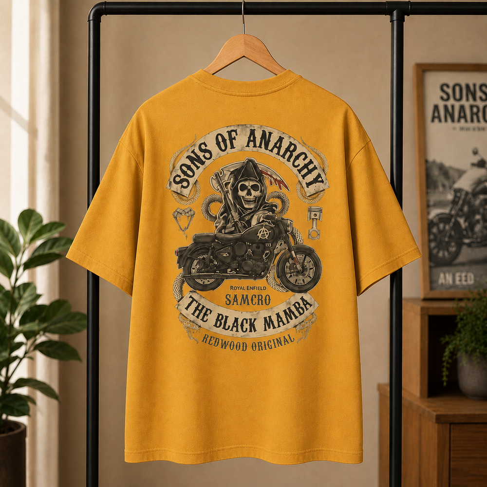 Tokiyo Lifestyle Oversized T-Shirt - TOTM022 - Mustard